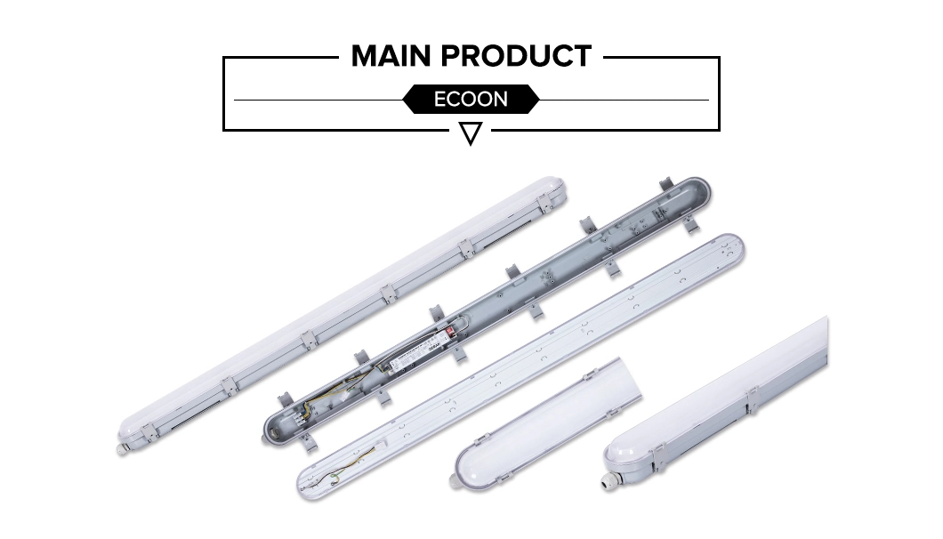 Eco-a 2/4/5FT 20W/40W/60W Workshop IP20 LED Ceiling Light LED Batten Light