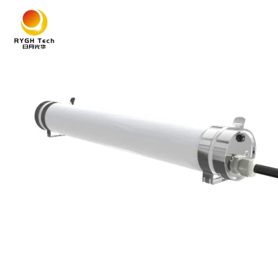 Fabbrica industriale di alimenti agricoli Raccordo a tenuta di vapore Anticorrosione Antipolvere Impermeabile IP65 Tubo lineare a stecca 4FT 1.2m IP69K PMMA PC 40W 60W LED Tri